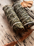Cedar Smudge Sticks | 4 Inch Grounding & Protection Bundle (3 Pack)