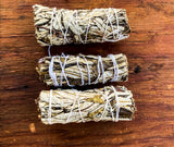 Yerba Santa 4-inch Smudge Stick, 3 smudge sticks per order.