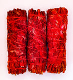 Dragon's Blood White Sage 4-inch smudge sticks, 3 Dragon's blood smudge stick per order