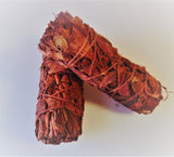 Dragon Blood and White Sage Sumudge Stick. 3 each 4 inches