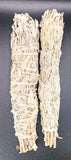 White Sage Large Smudge Stick (Salvia apiana), 2 White Sage smudge sticks per order.