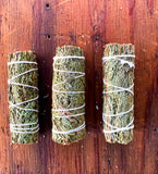 Cedar 4-inch Smudge Stick, 3 cedar smudge sticks per order