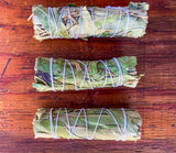 Eucalyptus 4-inch Smudge Stick, 3 Eucalyptus smudge sticks per order