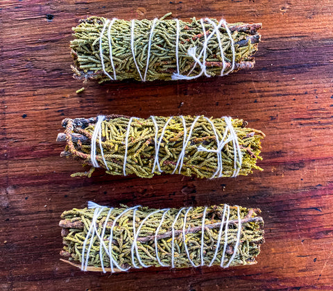 Juniper Smudge  4-inch smudge sticks, , 3 Juniper smudge stick per order